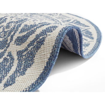 Modro-krémový vonkajší koberec NORTHRUGS Siruma, ø 140 cm - Image 4
