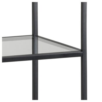 Čierny sklenený regál 35x83 cm Seaford – Actona - Image 4