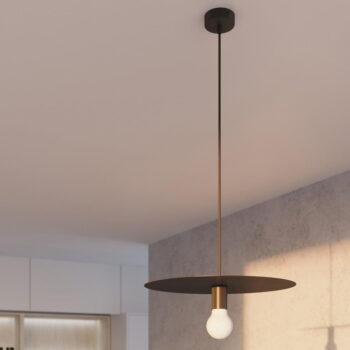 Čierne závesné svietidlo ø 40 cm Livago – Nice Lamps - Image 6