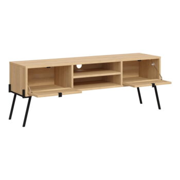 TV stolík v dekore duba v prírodnej farbe 140x51 cm Ecrin – Marckeric - Image 3