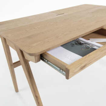 Pracovný stôl Kave Home Jakes Natural, 120 x 65 cm - Image 4