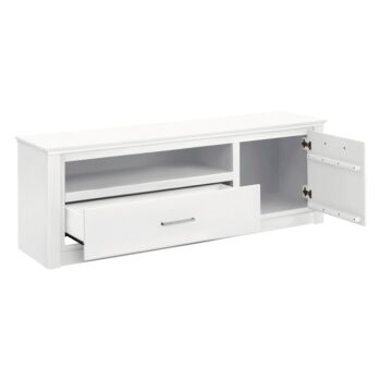 Biely TV stolík z borovicového dreva 160x55 cm Celia - Støraa – Obrázok 2