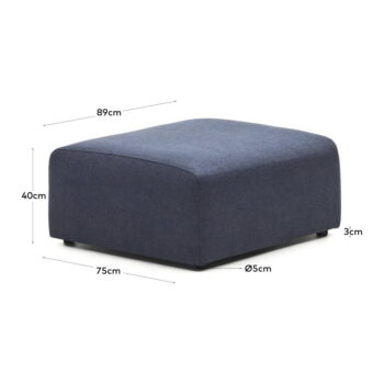 Tmavomodrý modul pohovky Neom – Kave Home - Image 3