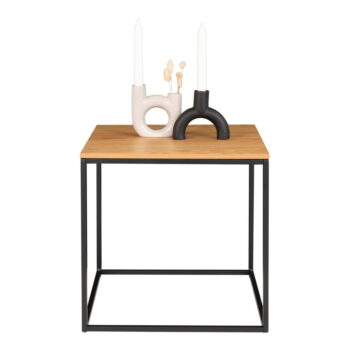 Odkladací stolík s doskou v dubovom dekore House Nordic Vita, 45 x 45 cm – Obrázok 3