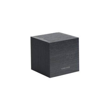 Čierny budík Karlsson Mini Cube, 8 × 8 cm - Image 2