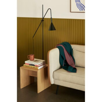 Fialovo-zelený bavlnený pléd Hübsch Cozy, 130 x 200 cm - Image 3