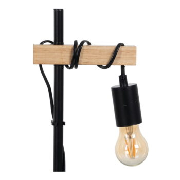 Stolová lampa v čiernej a prírodnej farbe (výška 52 cm) – Ixia - Image 2