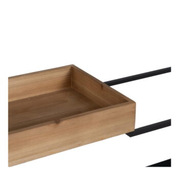 Čierny kovový regál 85x130 cm – Ixia – Obrázok 6