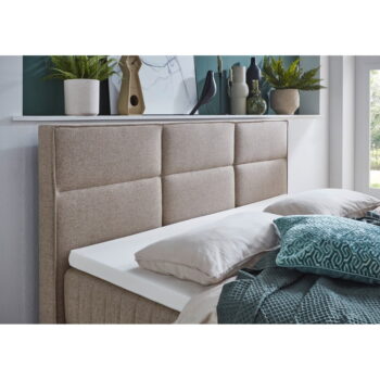 Béžová boxspring posteľ s úložným priestorom 160x200 cm Tambo – Meise Möbel - Image 7