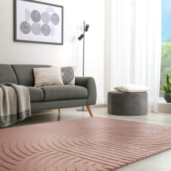 Ružový vlnený koberec 200x290 cm Hague – Asiatic Carpets - Image 2