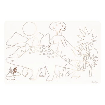 Papierové prestieranie v súprave 8 ks 28x42.5 cm Dinosaurs – Meri Meri - Image 2