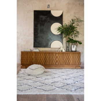 Krémový prateľný ručne tkaný vlnený koberec 200x300 cm Berber Soul – Lorena Canals - Image 6