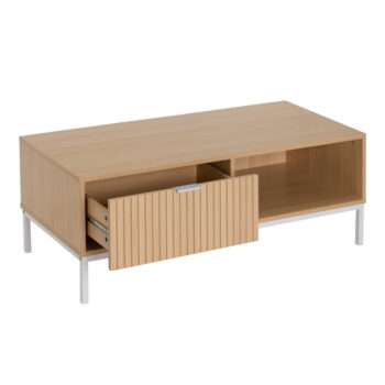 Konferenčný stolík v prírodnej farbe 50x110 cm Mid-Lines – Casa Selección - Image 2