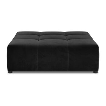 Čierny zamatový modul pohovky Rome Velvet - Cosmopolitan Design - Image 2