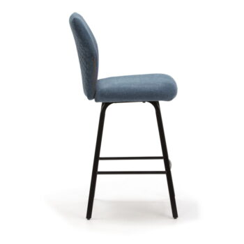 Svetlomodré barové stoličky v súprave 4 ks 65 cm Bei - Marckeric – Obrázok 3