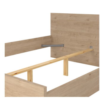 Dvojlôžková posteľ v dekore duba v prírodnej farbe 160x200 cm Naia – Tvilum - Image 6