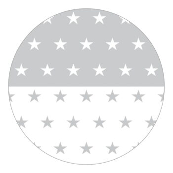 Biela postieľka na kolieskach s baldachýnom 60x120 cm Little stars – Roba - Image 6