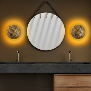 LED nástenné svietidlo v zlatej farbe ø 21 cm Yosma – Opviq lights - Image 6