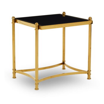 Odkladací stolík so sklenenou doskou 50x56 cm Ackley – Premier Housewares - Image 4