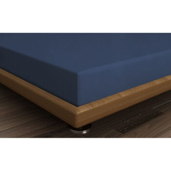 Tmavomodrá napínacia bavlnená plachta 140x200 cm – Mijolnir – Obrázok 2