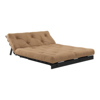 Hnedá rozkladacia pohovka 140 cm Roots Black Night – Karup Design - Image 4