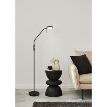 Čierna LED stojacia lampa (výška 160 cm) Moreno – Trio - Image 2