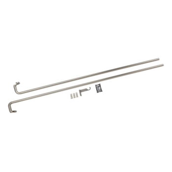 Oceľová roztiahnuteľná garniža 122 - 224 cm Twilight - Umbra – Obrázok 2