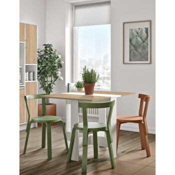 Rozkladací jedálenský stôl s doskou v dekore duba 76x28 cm Papillon – TemaHome - Image 8