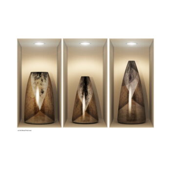 Sada 3 samolepiek s 3D efektom Ambiance Wooden Vases – Obrázok 2
