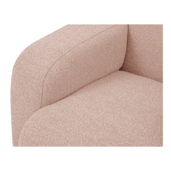 Ružová rohová pohovka z textílie bouclé (pravý roh) Molino – Micadoni Home - Image 4