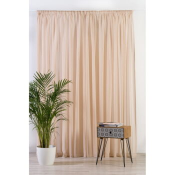 Svetlohnedá záclona 140x245 cm Vicenza – Mendola Fabrics - Image 2