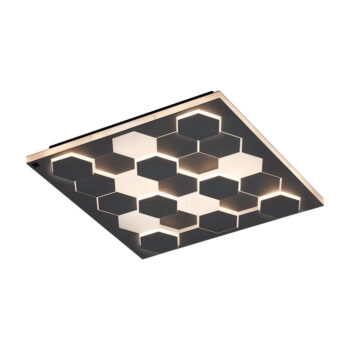 Čierne LED stropné svietidlo s hlasovým ovládaním/s ovládaním pomocou mobilnej aplikácie s kovovým tienidlom 55x55 cm Cifavo – CINQUE - Image 4