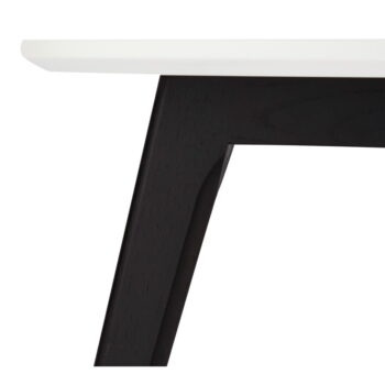 Čierno-biely konferenčný stolík s nohami z dubového dreva Furnhouse Life, Ø 48 cm - Image 5