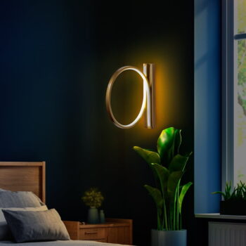 LED nástenné svietidlo v zlatej farbe ø 30 cm Halka – Opviq lights - Image 8