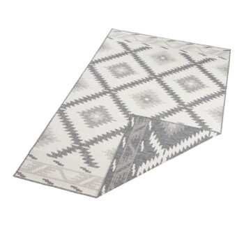 Sivo-krémový vonkajší koberec NORTHRUGS Malibu, 170 x 120 cm - Image 3