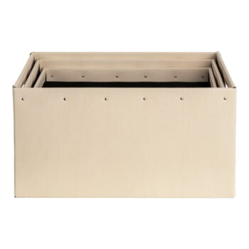 Béžové kartónové úložné boxy v súprave 3 ks Ture – Bigso Box of Sweden - Image 10