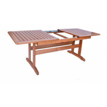 Záhradný jedálenský stôl z borovicového dreva 90x160 cm Luisa – Rojaplast - Image 4
