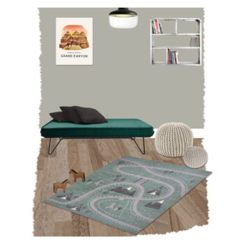 Detský ručne potlačený koberec Nattiot Little Western, 100 × 140 cm – Obrázok 4