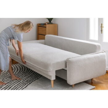Zelená rozkladacia pohovka z textílie buklé 215 cm Patti – Bonami Selection – Obrázok 4