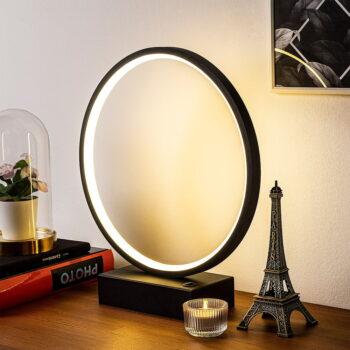 Čierna LED stolová lampa (výška  35 cm) Halka – Opviq lights – Obrázok 2