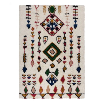 Krémový ručne tkaný vlnený koberec 120x170 cm Moroccan Fes – Flair Rugs – Obrázok 6