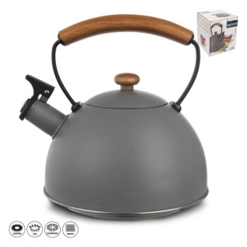 Sivá antikoro kanvica na čaj 3 l Wooden - Orion – Obrázok 3
