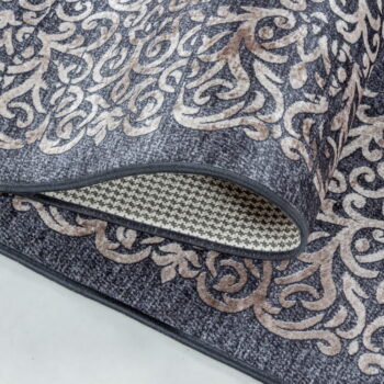 Antracitový prateľný koberec 80x150 cm Fiesta – Ayyildiz Carpets - Image 3