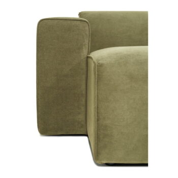 Zelená menčestrová rohová pohovka (ľavý roh) Sting - Scandic – Obrázok 5