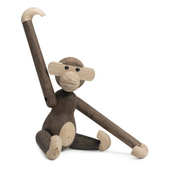 Soška z masívneho dubového dreva Kay Bojesen Denmark Monkey – Obrázok 2