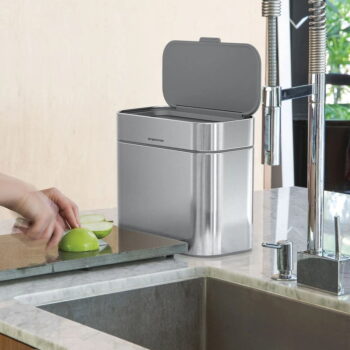 Sivá nádoba na kompostovateľný odpad 4 l - simplehuman - Image 11