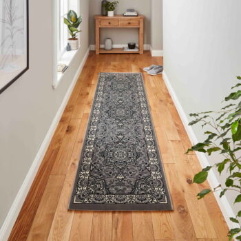 Tmavosivý behúň 67x240 cm Heritage – Think Rugs – Obrázok 2
