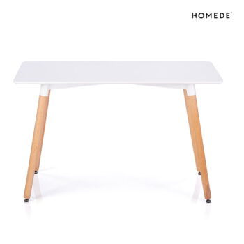 Jedálenský stôl s bielou doskou 80x120 cm Elle – Homede - Image 7