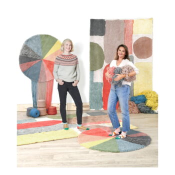 Prateľný ručne tkaný vlnený detský koberec ø120 cm Pie Chart – Lorena Canals – Obrázok 3