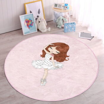 Ružový detský koberec ø 80 cm Comfort – Mila Home – Obrázok 6